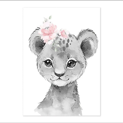 Custom Safari Girls Canvas - Unframed