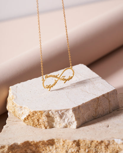 Personalised Infinity Necklace